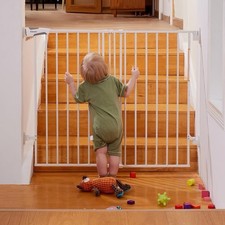 Babelio Baby Gate for Stairs  Doorways, 26-43" W 34" H Extra Tall