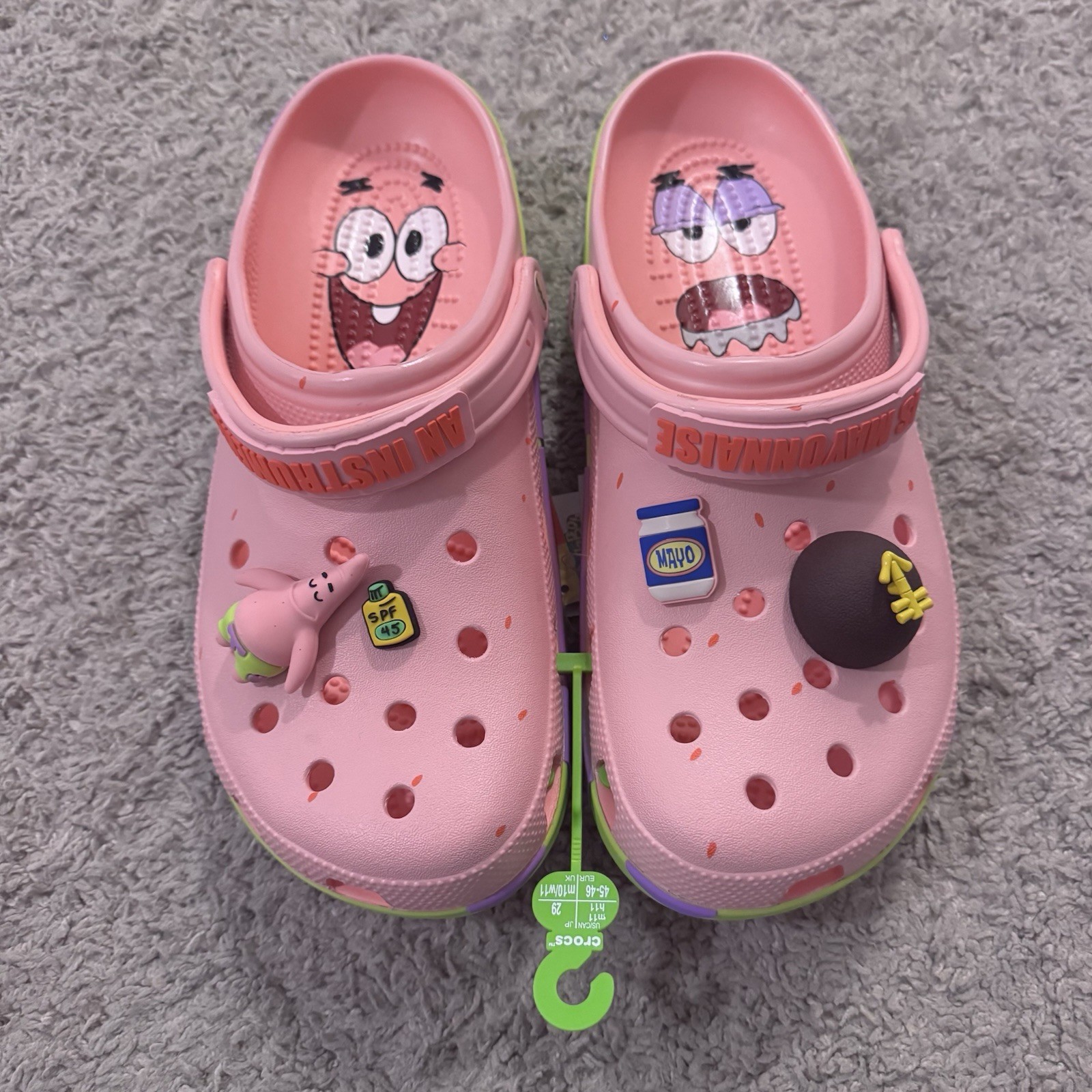 Men’s Crocs x SpongeBob SquarePants Patrick Star Classic Clogs Sandals Shoes image 4