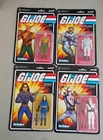 Super7 GI Joe ReAction LOT OF 4 Figures ,DukeBaroness,Storm Shadow,Gamemaster Dr
