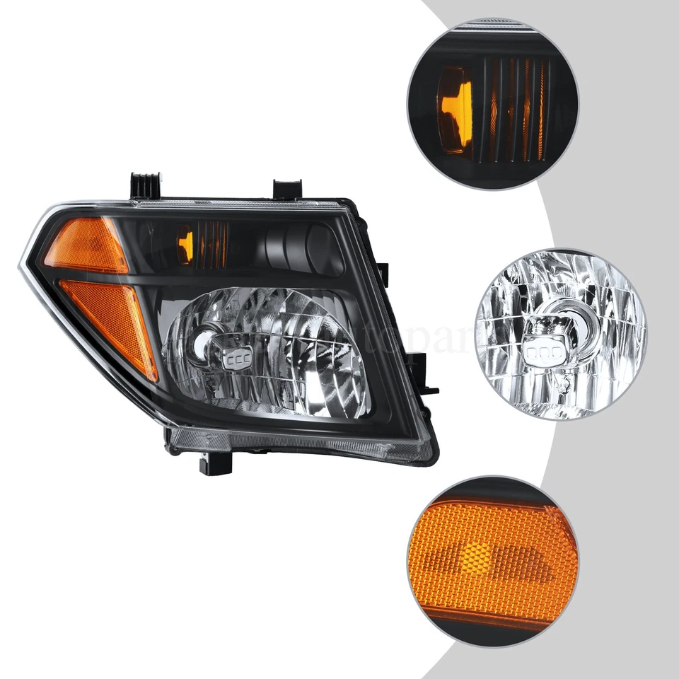 Par de faros Pathfinder 05-07 para Nissan Frontier 2005-2008 sin bombillas Foto 4 de 4