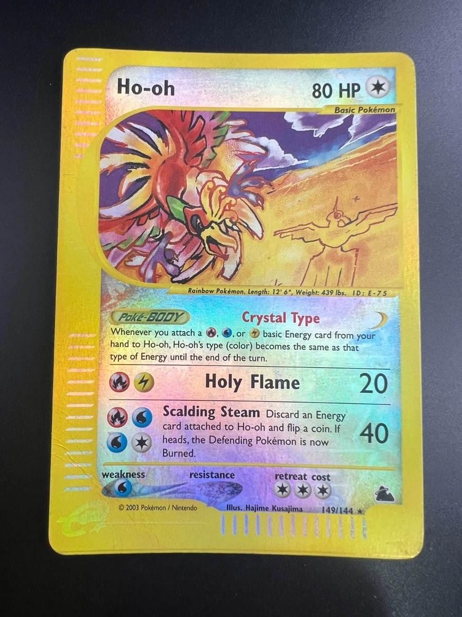 Ho-Oh Pokémon TCG Skyridge Collectible Individual Card Games for