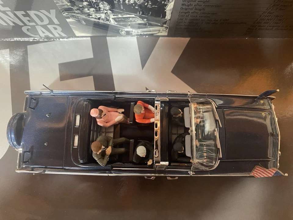 MINICHAMPS PRESIDENTIAL VEHICLES SERIES N.1 - 1961 LINCOLN CONTINENTAL X-100 - Immagine 4 di 4