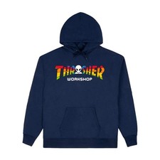 Thrasher x Alien Workshop Hoodie Spectrum Navy Mens Sweater Skateboard