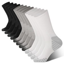 Bamboo Cool Mens Crew Socks Athletic Running Sports Socks Cushioned Moisture