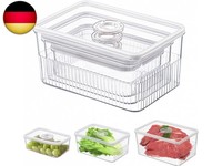 Set Mit 3 Meal Prep Boxen KüHlschrank Organizer Frischhaltedosen Mit Deckel