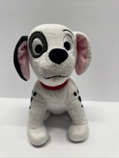 Disney 101 Dalmatians Patch Puppy Dog 12" Plush Red Collar Stuffed Animal Toy