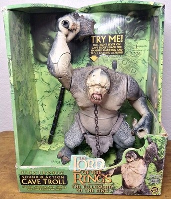 ToyBiz Lord of The Rings The Fellowship of the Ring Electronic Sound Cave Troll