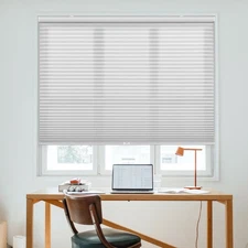 DEZ FURNISHINGS Cordless 1.5" Light Filtering Cellular Shade, 23" W x 54" H, ...