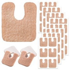 48 Pieces U Shaped Felt Pads Metatarsal Pads Forefoot Foot Pads Pain Foot Cus...