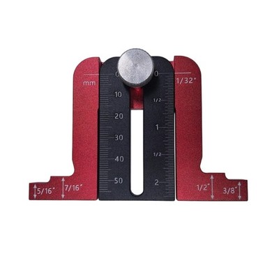 Aluminum Height Depth Gauge Ruler for Routers Rustproof Adjustable