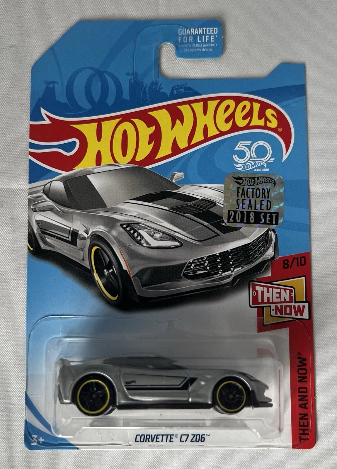 Hot Wheels Corvette C7 Z06 Then & Now KMART Exclusive Color, 2018 Factory Sealed