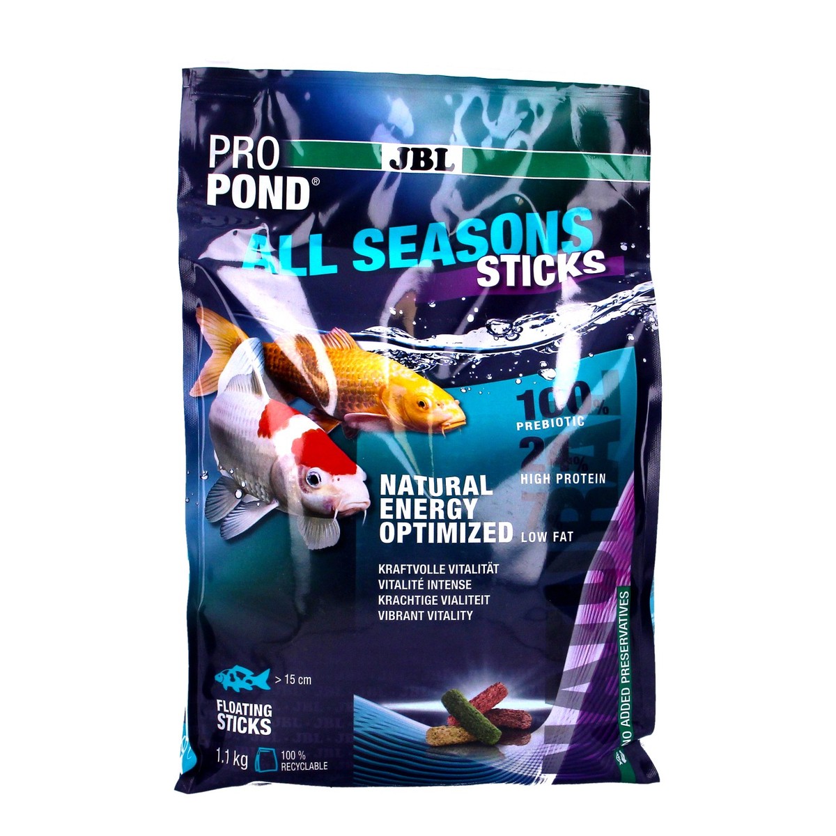 JBL all Season Koi Pond Fish Food Sticks Low Fat High