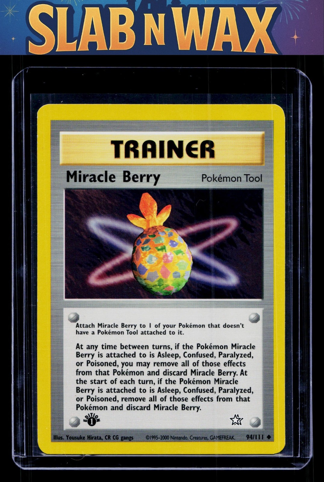 Pokémon tcg Neo Genesis Miracle Berry ( 1st edition) #94/111