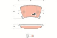 1 X Bremsbelagsatz BremsbeläGe TRW GDB1622 FüR VW CC