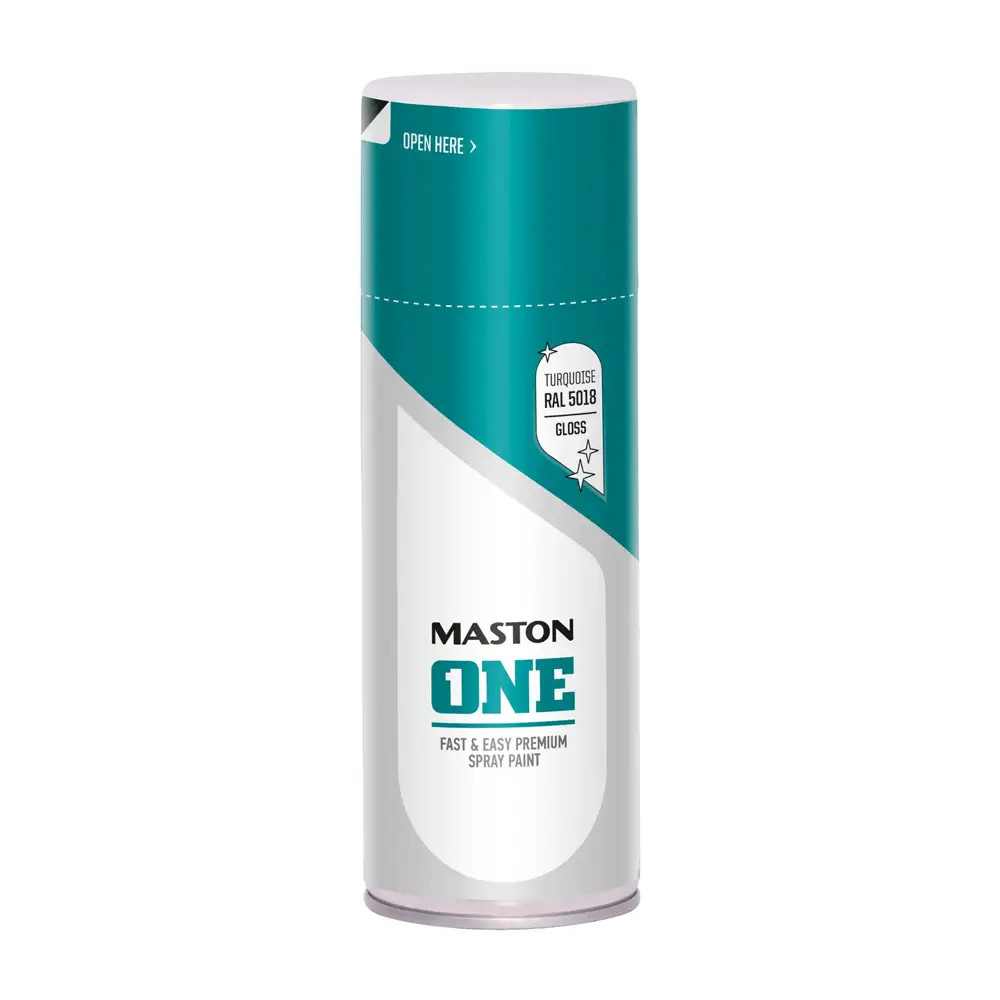 Maston Spray Paint ONE - Gloss Turquoise RAL5018 400ml