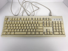 Vintage Beige PS/2 Keyboard KWD-203 Windows Key Tested Working