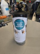 Ninja Coffee Bar Milk Easy Frother Clear Glass Beaker Milk Press Foamer