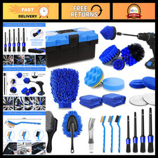 27Pcs Car Detailing Kit - Complete Cleaning Brushes, Drill Brush Set  Accessori