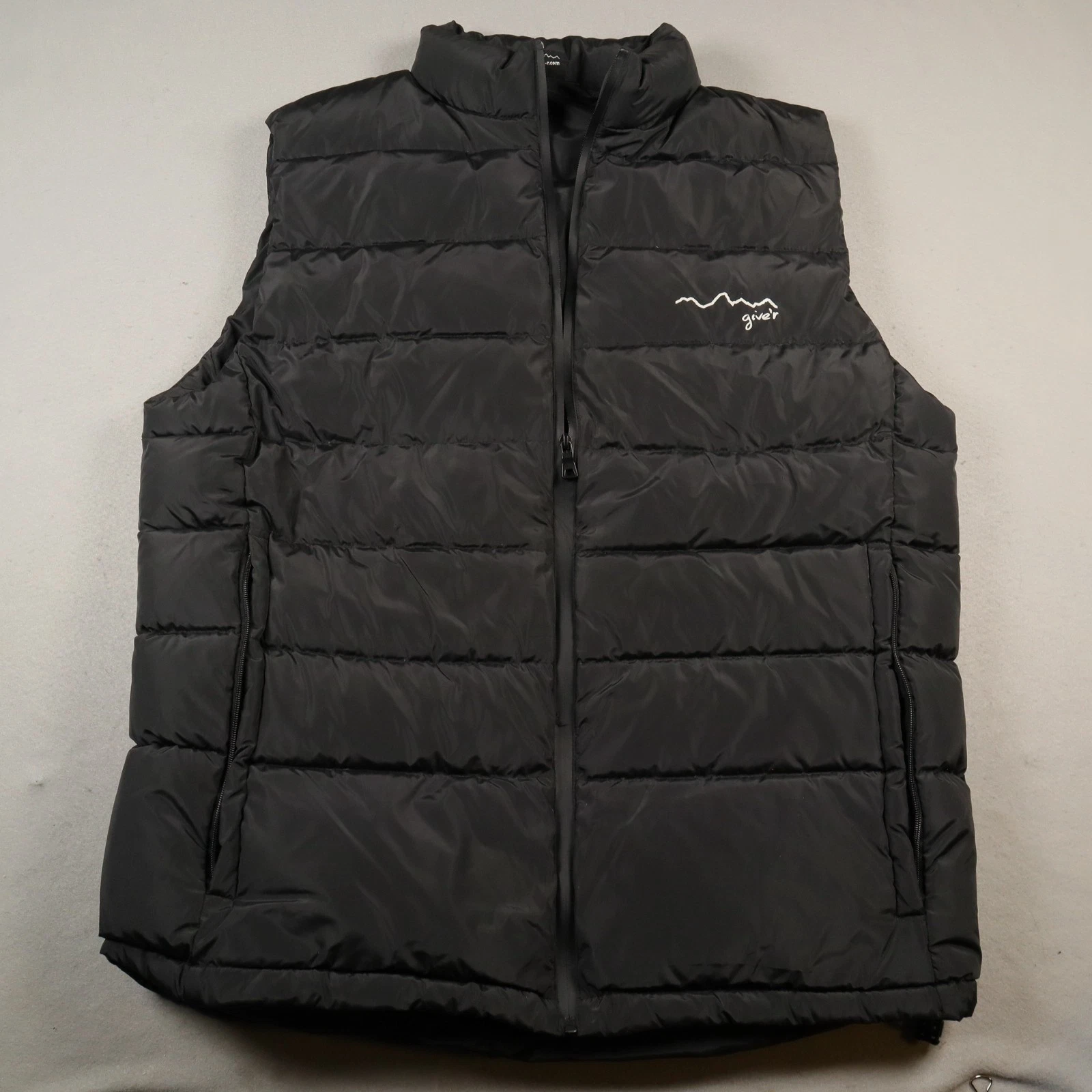 Give'r Downright Vest Men's 3XL Full Zip Puffer Down 500 Fill Insulated Giver