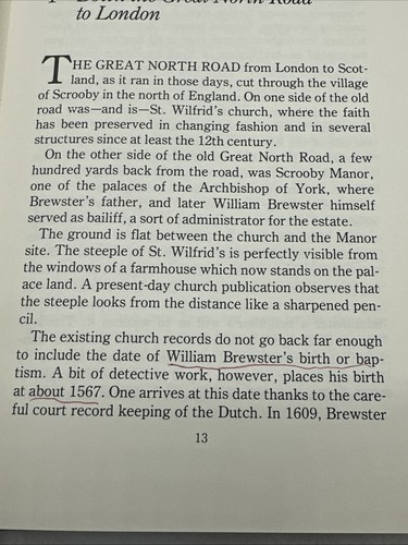 Pilgrim: A Biography of William Brewster by Mary B. Sherwood 1982, Hardcover 1st - Picture 7 of 14