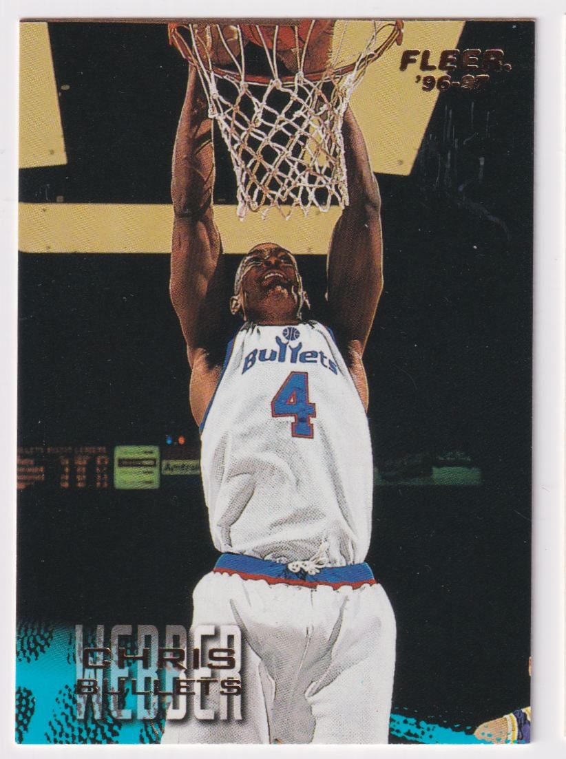 1996-97 Fleer Chris Webber Washington Bullets #119