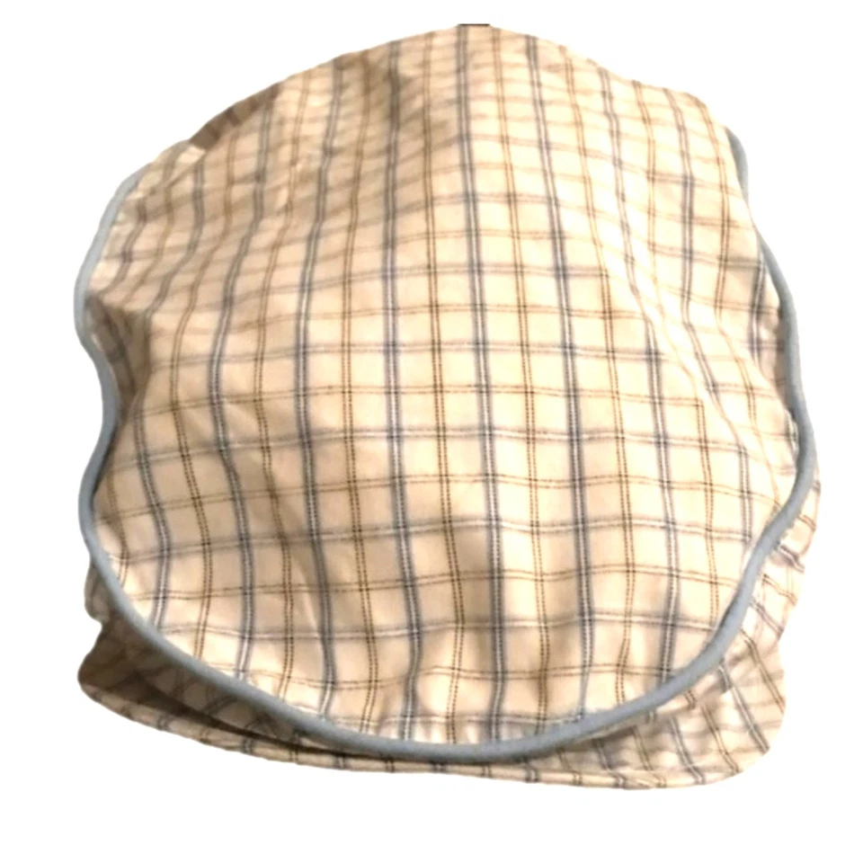 Vintage Gap Baby Newborn Blue White Striped Plaid Cap Jeff Hat Casual Size 3-6M - Image 2 of 4