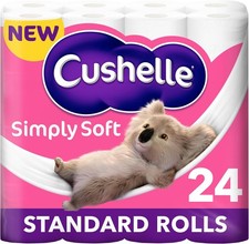 Cushelle Simply Soft Toilet Roll 24 Standard Rolls