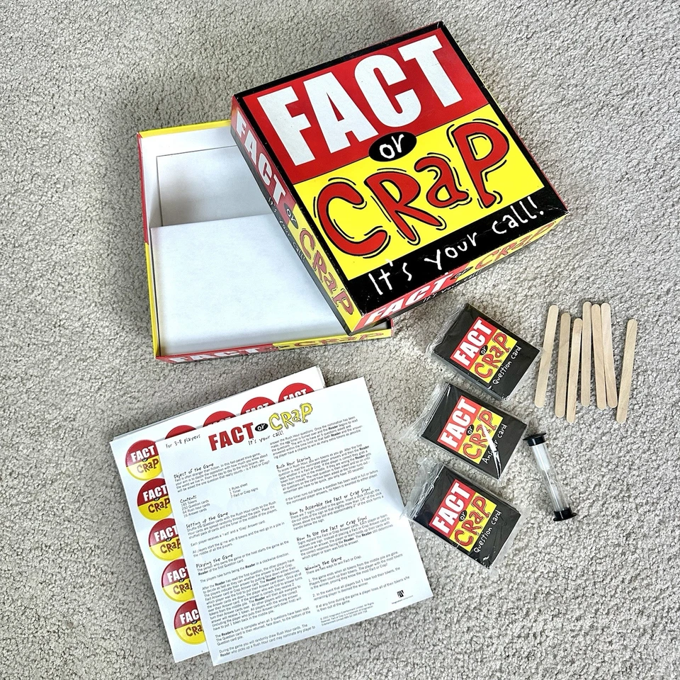 FACT OR CRAP Trivia Game - 2002 Imagination Entertainment -  CONTENTS UNUSED!! - Image 4 of 4