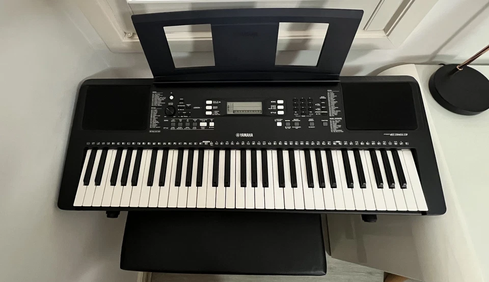YAMAHA KEYBOARD PIANO. INCLUDED MODE STOOL + KEYBOARD STAND. BRAND NEW. - image 2 of 4