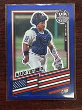 2026 Panini USA Stars & Stripes Nateo Victorio Blue Prizm /299