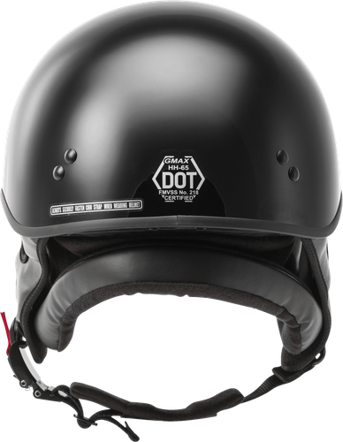 Gmax Hh-65 Half Helmet Naked Black Xs Helmets - Foto 3 di 7