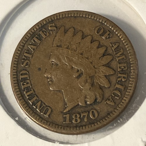 1870 indian head penny - Picture 2 of 7
