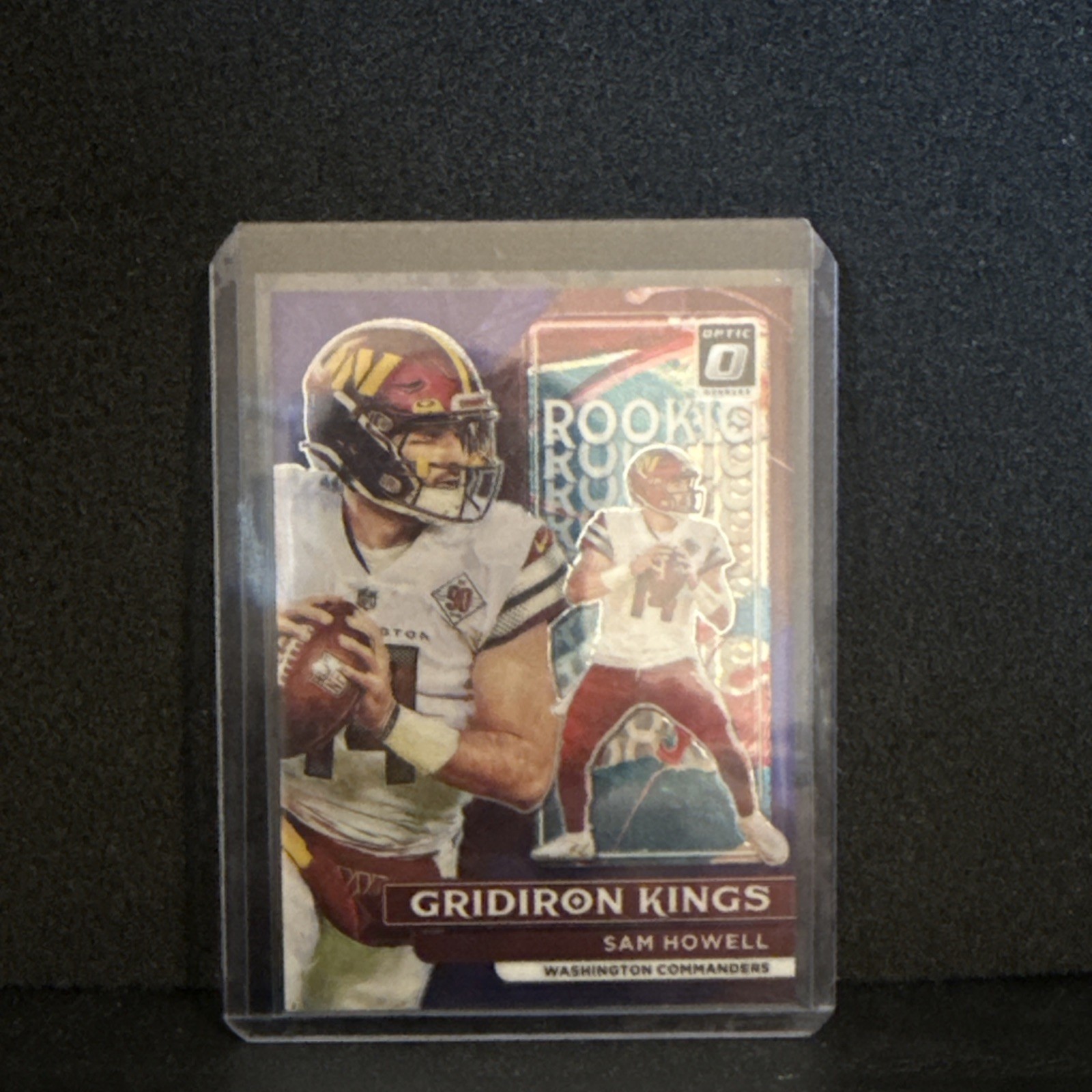 2022 Panini Donruss Optic Sam Howell #RGK-19 Gridiron Kings Purple Stars /25