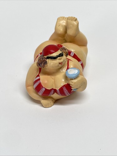 Beachcomber Resin Figurine Voluptuous Swim Suit Ladies Fun Novelty (Set Of 2) - Picture 6 of 11