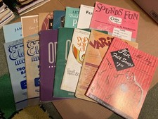 Lot Of 18 Vintage Sheet Music Books Various Instruments ORGAN, FLUTE, CORNET ETC