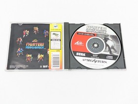 Sega Saturn White HST-3220 NTSC-J Japan Tested w/ FIGHTERS MEGAMIX