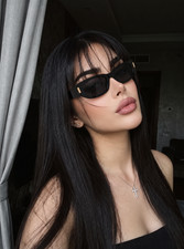 SAINT LAURENT SL618 Black Oval Sunglasses 56-19-145 Gold Detail