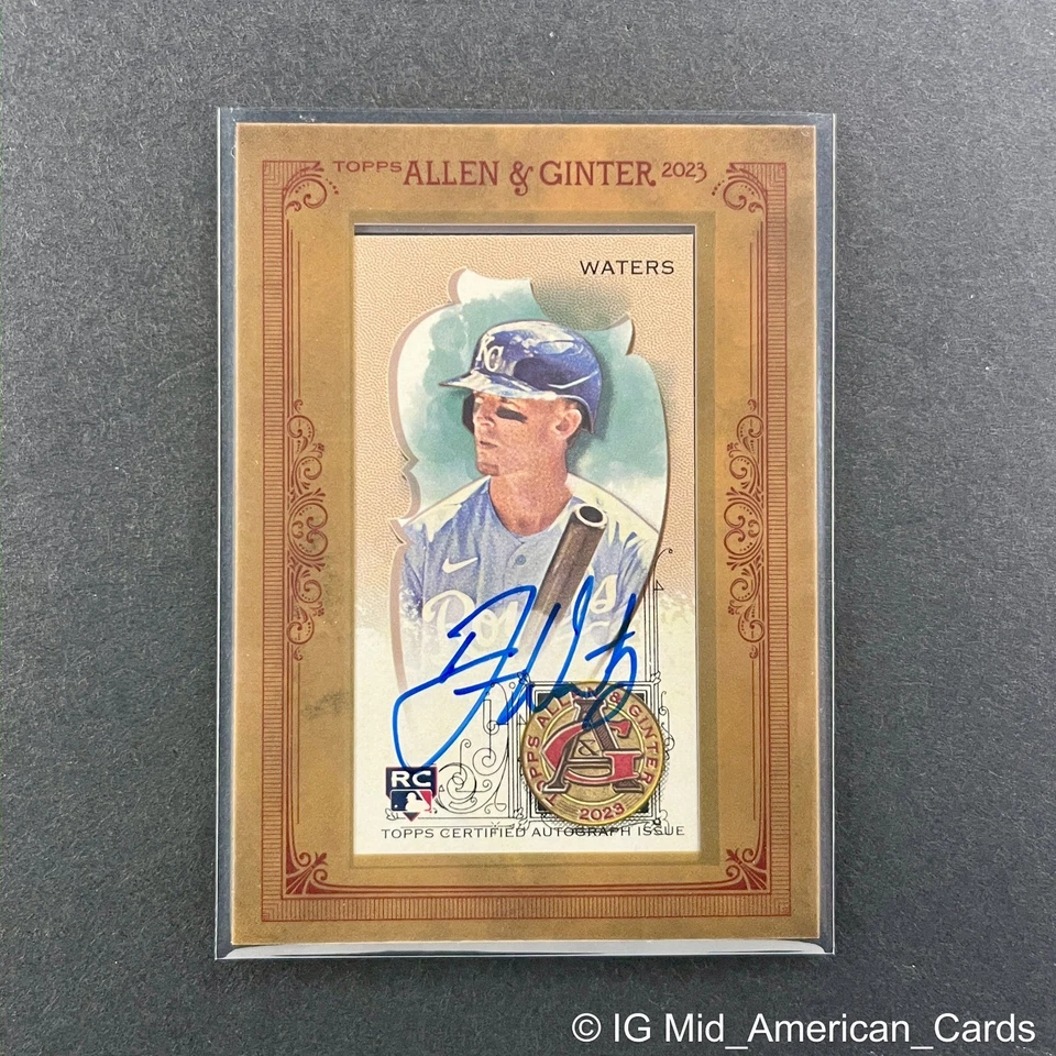 2023 Topps Allen & Ginter DREW WATERS Framed Mini Auto #MA-DW Royals RC - Image 3 of 4