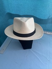 Fedora Ultrafine Of Seattle Straw Panama Hat Made In USA Size 7 1/8  