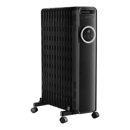 2500W Oil-filled radiator GoodHome Black