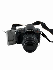 Sony A330 10.2MP DSLR Camera (Black) W/ 18-55mm Lens & Charger Tested & Working