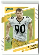 2021 Donruss #22b T.J. Watt No Helmet