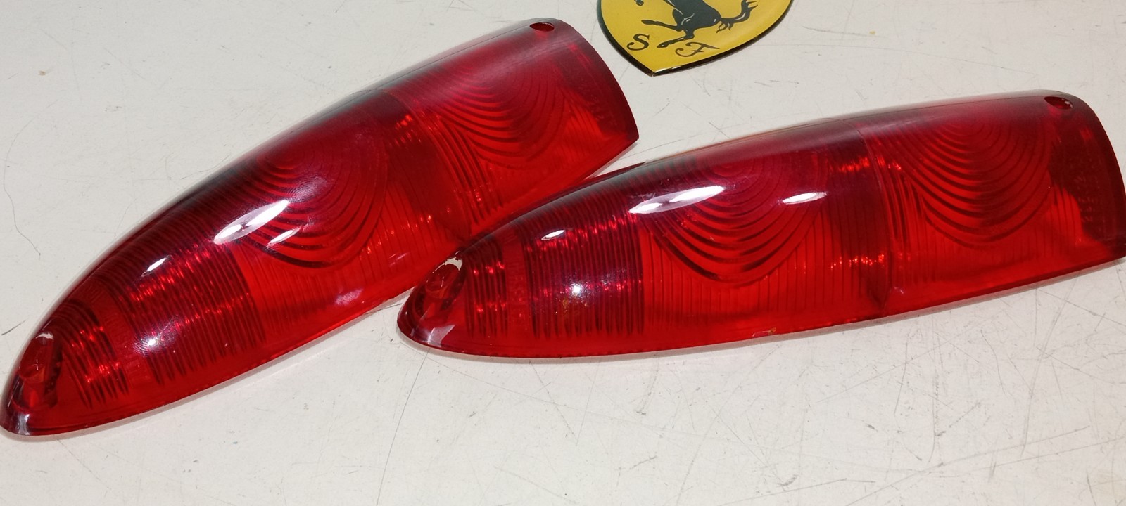 Ferrari 250 GT Tail Light Lamp Lenses Altissimo_239-82-342-00_Pair_NEW GENUINE