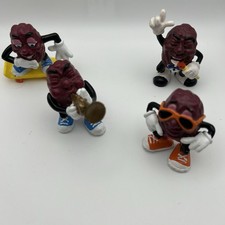 Lot Of 4 1987 California Raisins Figures Retro 80  s SC-265