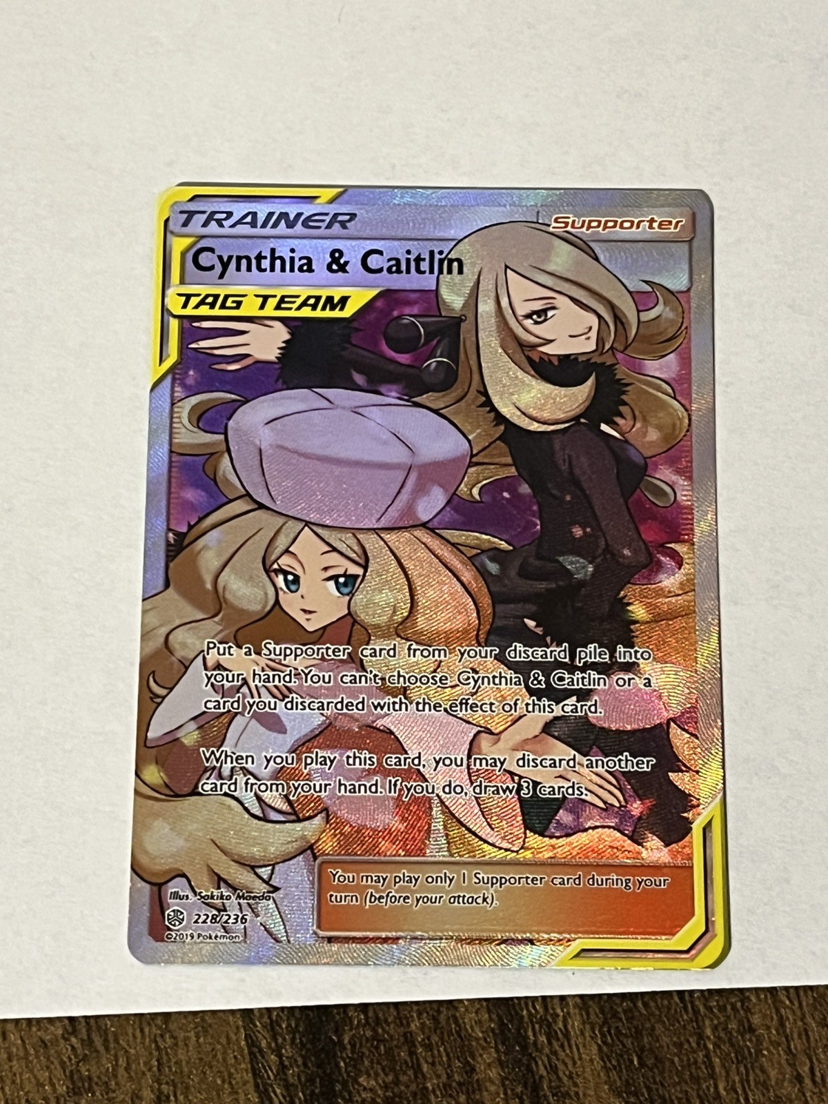 Cynthia & Caitlin 2019 Sun & Moon: Cosmic Eclipse #228/236 Holo