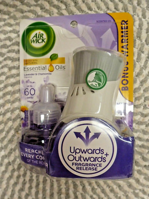 AIR WICK~~LAVENDER & CHAMOMILE~~BONUS WARMER + FRAGRANCE BOTTLE NIP 114