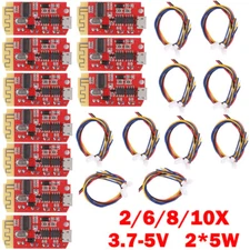 2/6/8/10x 2*5W Dual Plate Bluetooth Amplifier Module Speaker Modification Board