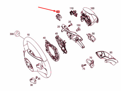 MERCEDES-BENZ E W212 SCHALTER LENKRAD RECHTS A16690529007249