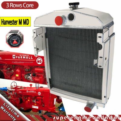 3 Row Core Radiator Fit Farmall International M MD Super MTA 352629R92 351798R92