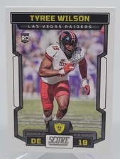 2023 PANINI SCORE TYREE WILSON ROOKIE FOOTBALL CARD RAIDERS TEXAS TECH NFL topps